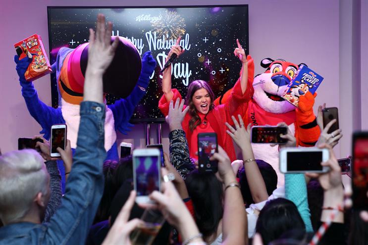 Kellogg's: it has a permanent cereal cafe in New York