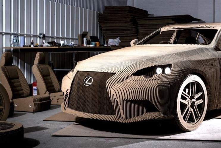 Lexus: car brand has fashioned a fully driveable real-size origami car replica 