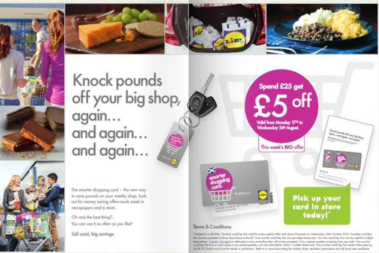 Lidl: has introduced a 'smart shopping' card 