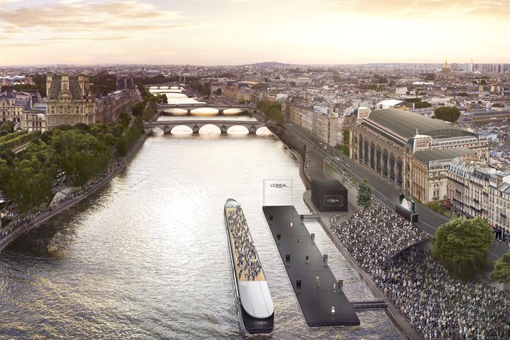L'Oréal Paris to create floating catwalk for Paris Fashion Week