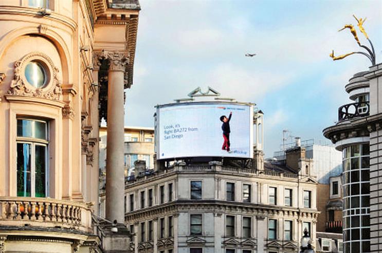 British Airways’ ‘magic of flying’ won more than 30 awards last year, including the Grand Prize in the Clear Channel Outdoor Planning Awards 2014