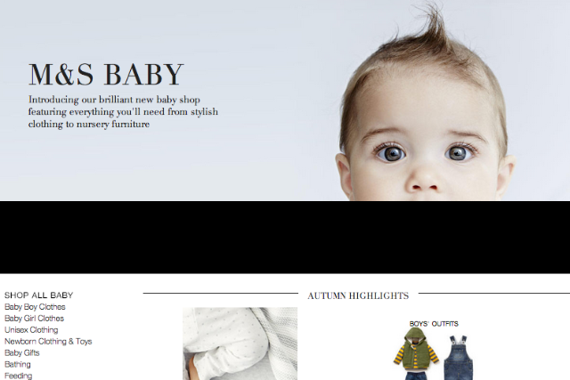 M&S: rolls out M&S Baby brand