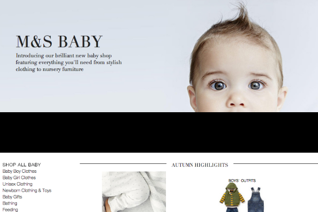 M & s on sale baby girl clothes