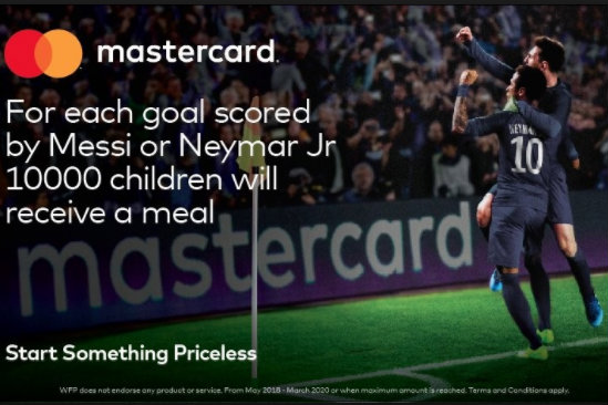 'The hunger games': Mastercard slated for 'goals-for-meals' campaign