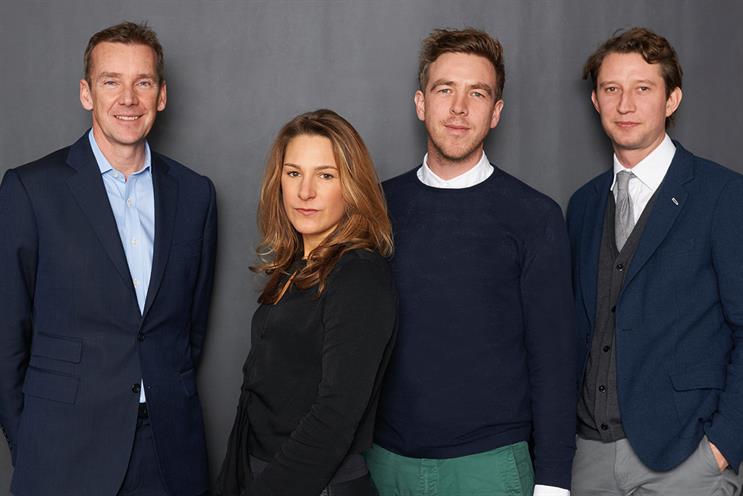 M&C Saatchi: Tim Duffy, Gaby Bell, former CEO Tom Bazeley and Tom Firth