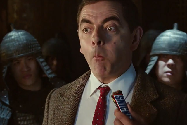 Rowan Atkinson to ads after 18-year break Snickers