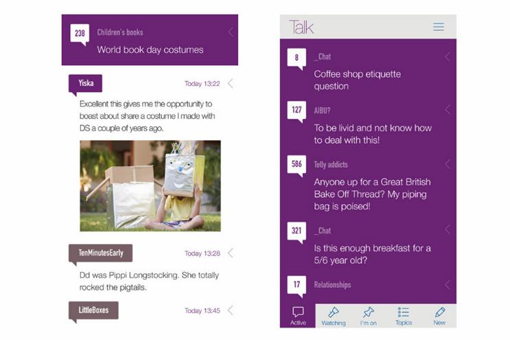 Mumsnet Talk: two-thirds of the forum's users visit on mobile