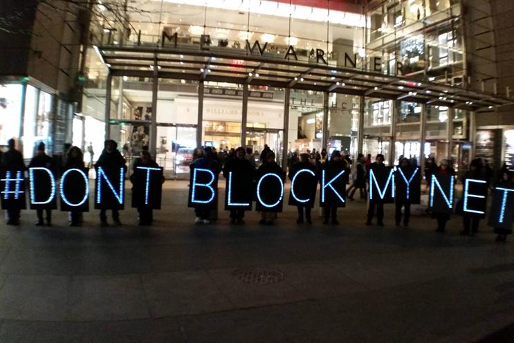 March for net neutrality by NYC Rolling Rebellion