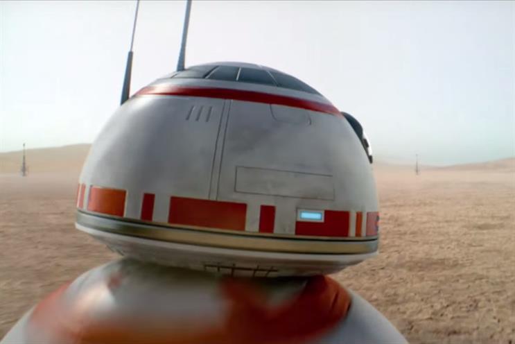Star Wars: new droid BB8 stars in O2 Priority's ad