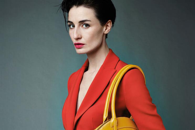 Erin O'Connor Shows Her Undies With Louis Vuitton Speedy Cube