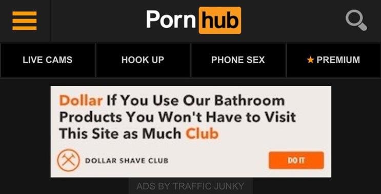 Dollar Shave Club: ads suggested using its products could reduce need for porn