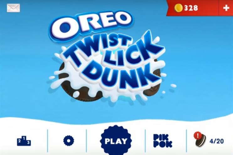 Mondelez: wants to create more brand-centric games, such as Oreo Twist Lick Dunk