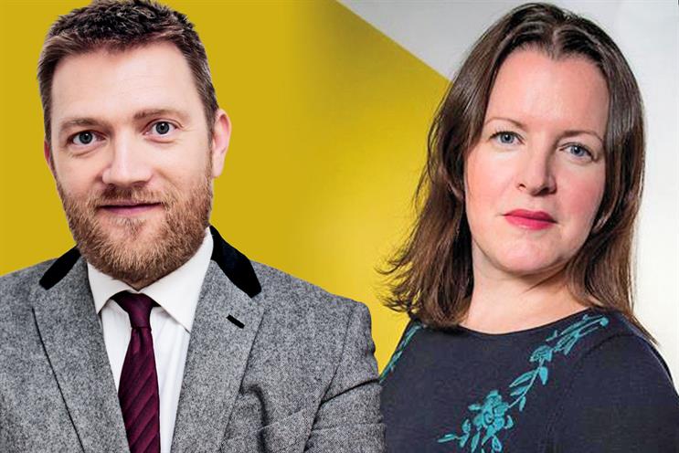 Pearson (l) and Cartwright: joining Sky Media