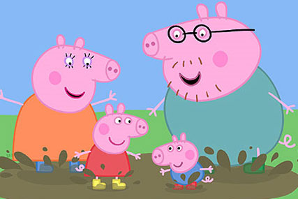 Peppa Pig: the vast majority of original UK children's TV is broadcast by the BBC