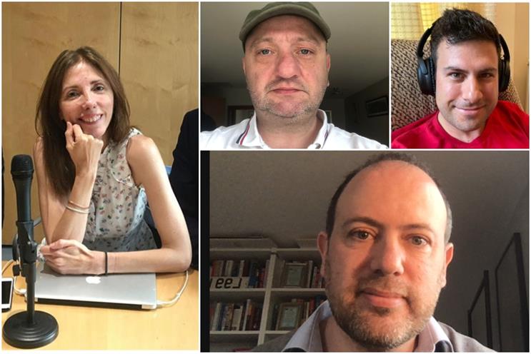 Clockwise from left: Beale, Lee, Oakes and Spanier
