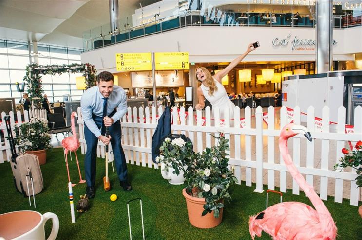 The activation is located in Heathrow's Terminal 2