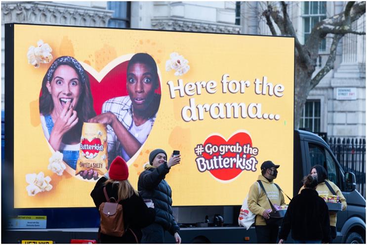 Butterkist: activity follows the "Go grab the Butterkist" campaign, which began last November