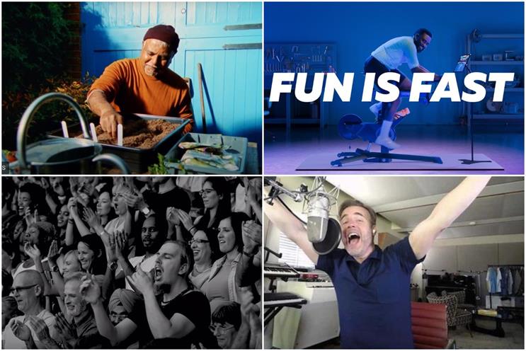 Clockwise from top left: Kingfisher-owned B&Q, Zwift, Comparethemarket and BHF