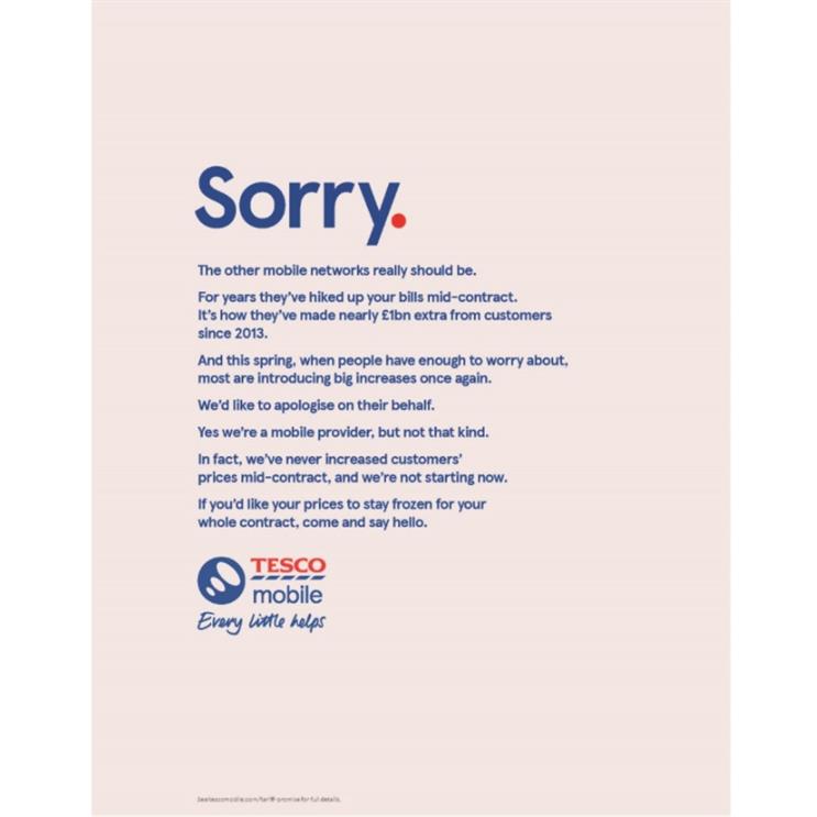 Tesco Mobile now offers you ads to reduce your phone bill