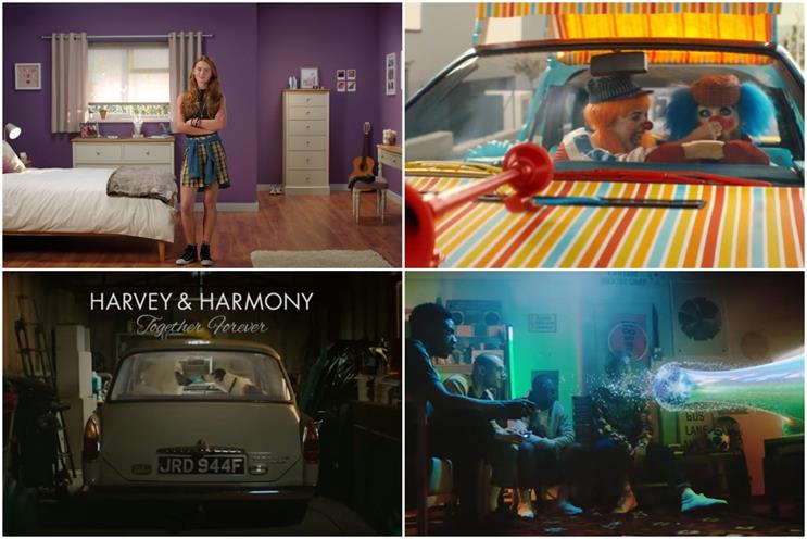 Clockwise from top left: Homebase, Audi, EA and Thinkbox