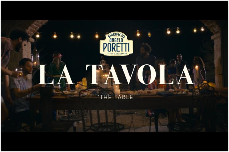 Birrificio Angelo Poretti: table described as 'the four-legged altar of life'