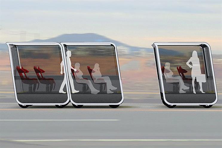 Concept design for TDG's self-driving pods