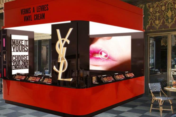 Lipstick showroom for YSL