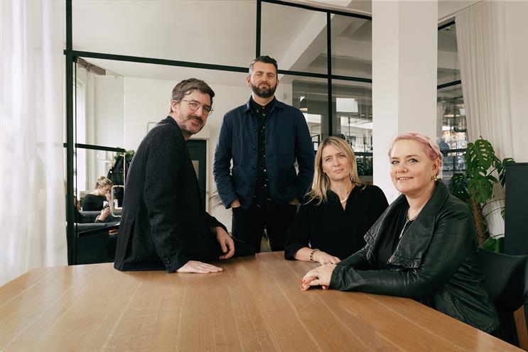 Mr President: chief strategy officer Nick Emmel, executive creative director Jon Gledstone, Hynes and chief creative officer Laura Jordan Bambach
