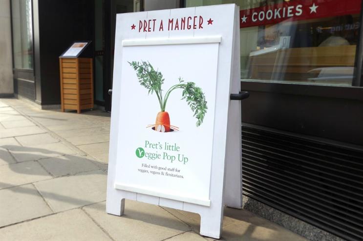 The pop-up will serve vegetarian dishes only