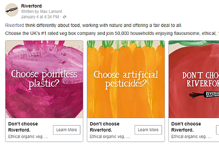 Riverford and Facebook deliver the perfect package