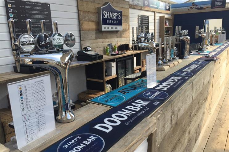 Trinity Set and Stage created Sharp's Brewery activation at major UK festivals this summer