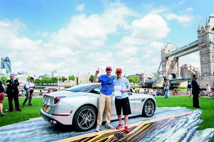 The winners' received VIP tickets to the Belgian Grand Prix 
