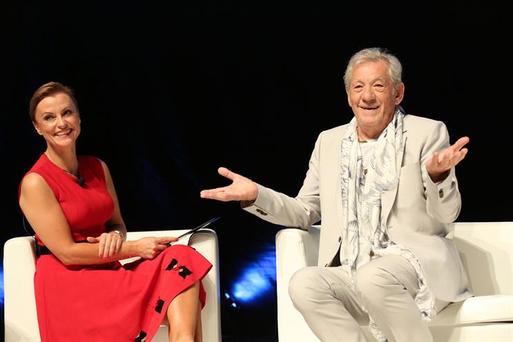 Cannes Lions: Stevenson on stage with McKellen