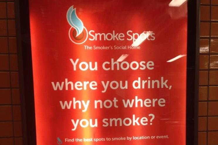 Smoke Spots: ad for the free-to-download app is banned