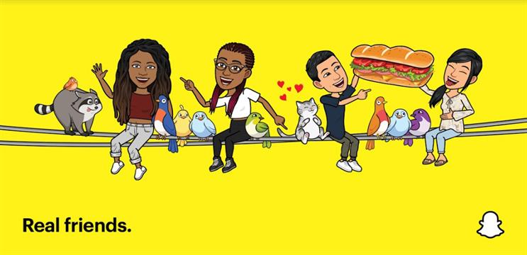 Snapchat: campaign created in-house