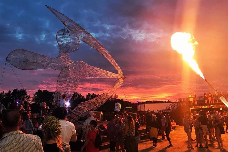 Strongbow's 10-metre festival installation is back