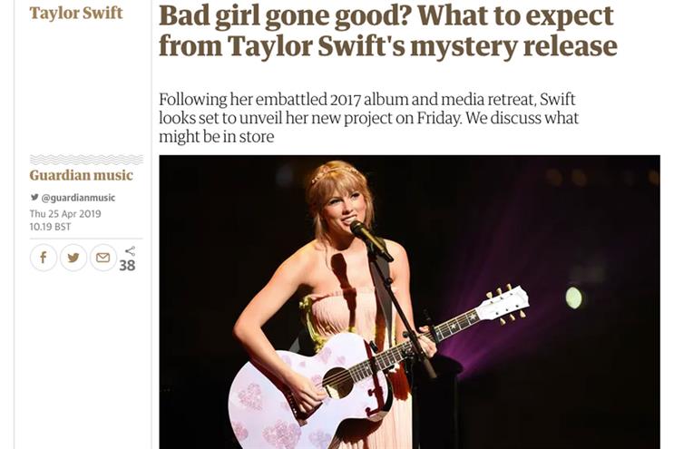 Taylor Swift: software that scans articles for keywords can get them wrong without context