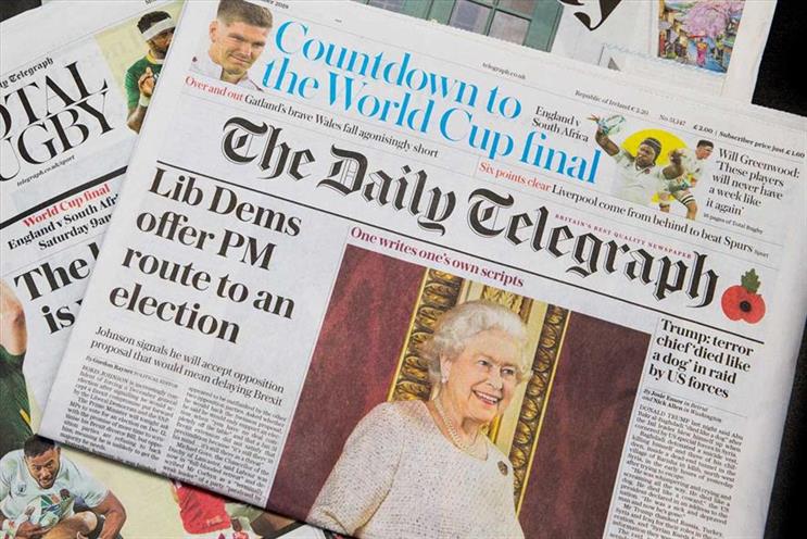 Telegraph: says print sales no longer represent how it 'measures success'