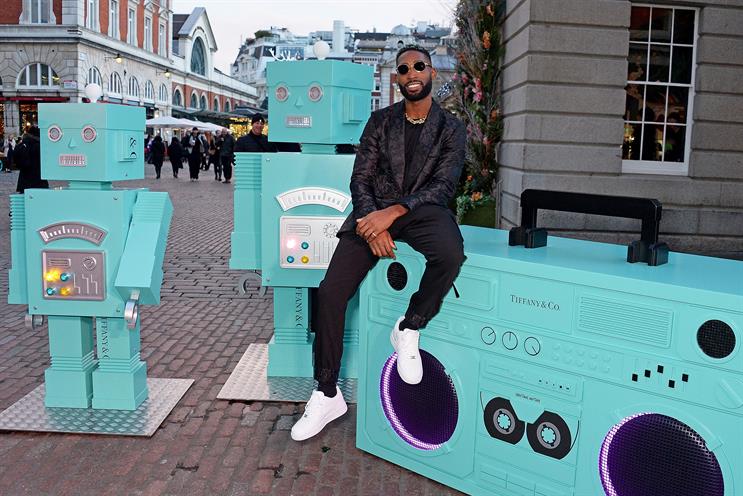 Tiffany & Co unveils beatboxing robots installation with Tinie Tempah