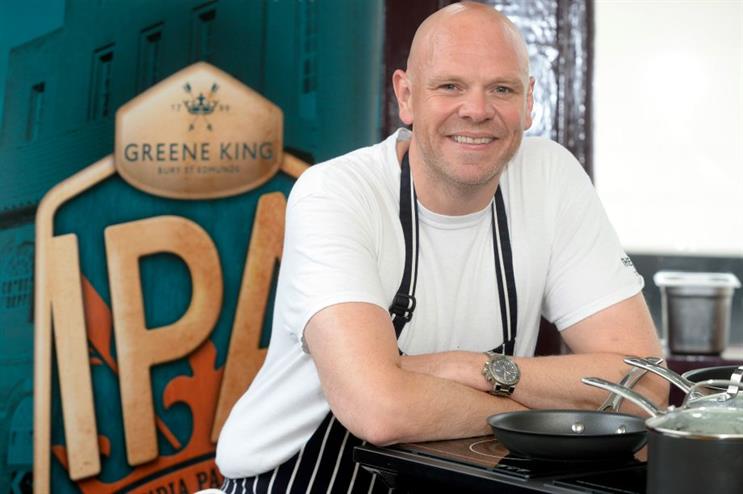 Tom Kerridge will serve up food to complement Greene King's IPA