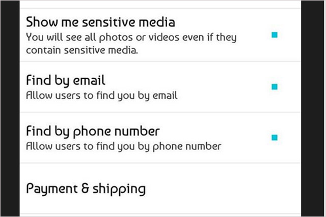 Twitter: 'Payment & Shipping' option has appeared in a number of users' settings