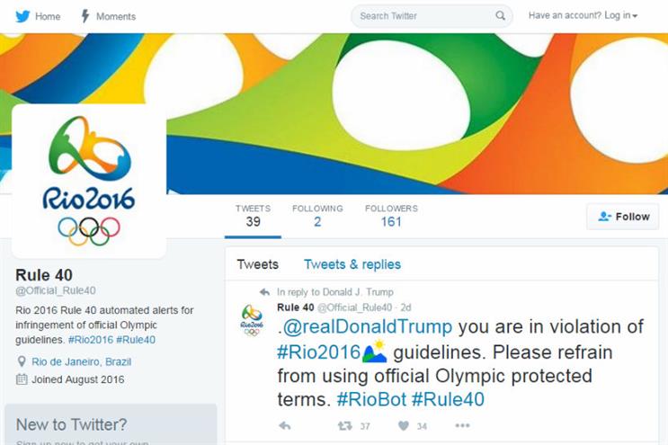Twitter: users have responded with outrage to the (fake) Rule 40 account