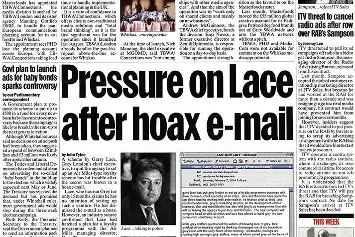 My campaign: John Tylee remembers 'Lacegate'