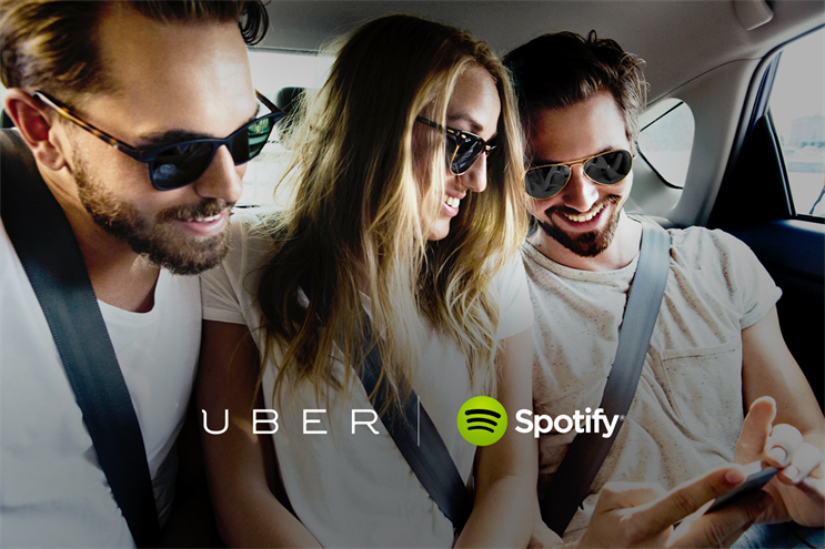 Uber: offering a highly personalised experience, like picking Spotify tunes