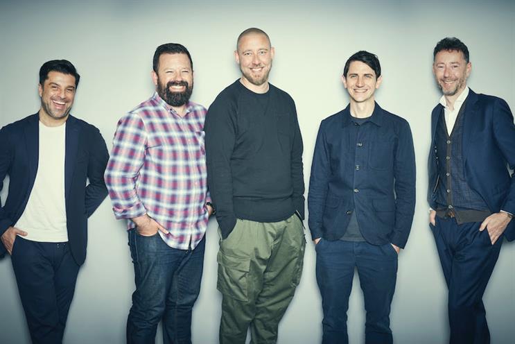 From left: Candid Group founder and board president ​​Gérard Ghazarian, Dan Cullen-Shute, Ben Middleton, Stu Outhwaite-Noel and Rudiger Wanck