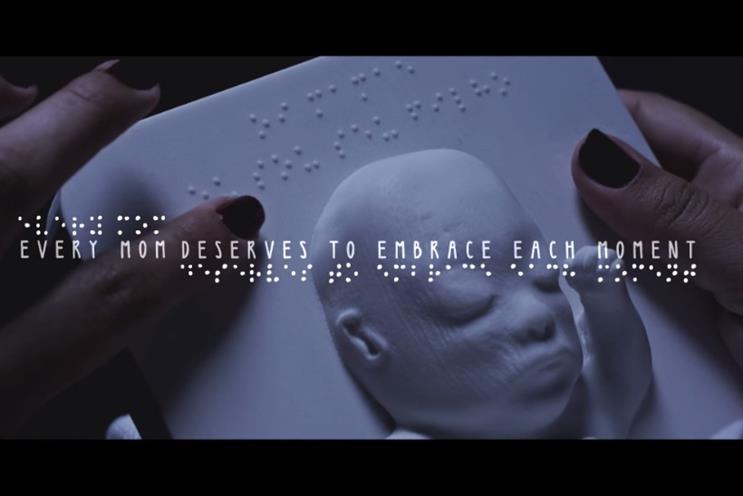 Huggies: emotional campaign shows blind woman experiencing ultrasound for the first time