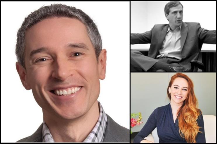 Clockwise from left: Domenic Venuto, Scott Ferber, Erica Golden