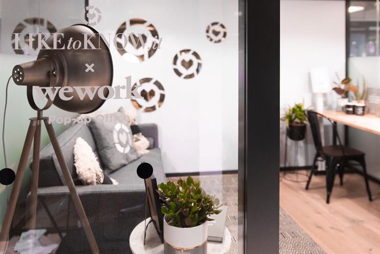 WeWork sets up shoppable office pop-up