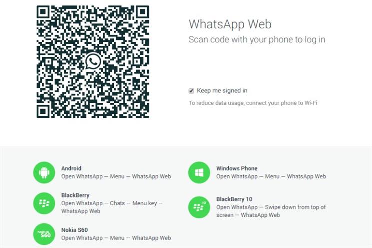 WhatsApp: now available through the browser