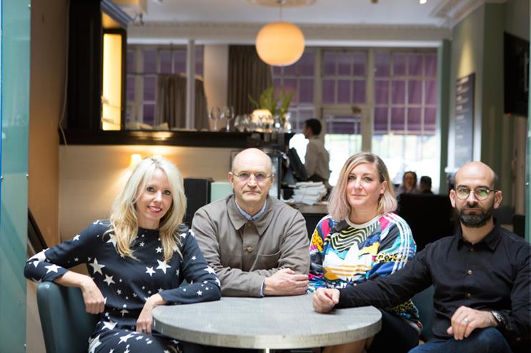 Wunderman: Ellis (second right) with Hulbert, Haworth and strategy chief Richard Dunn